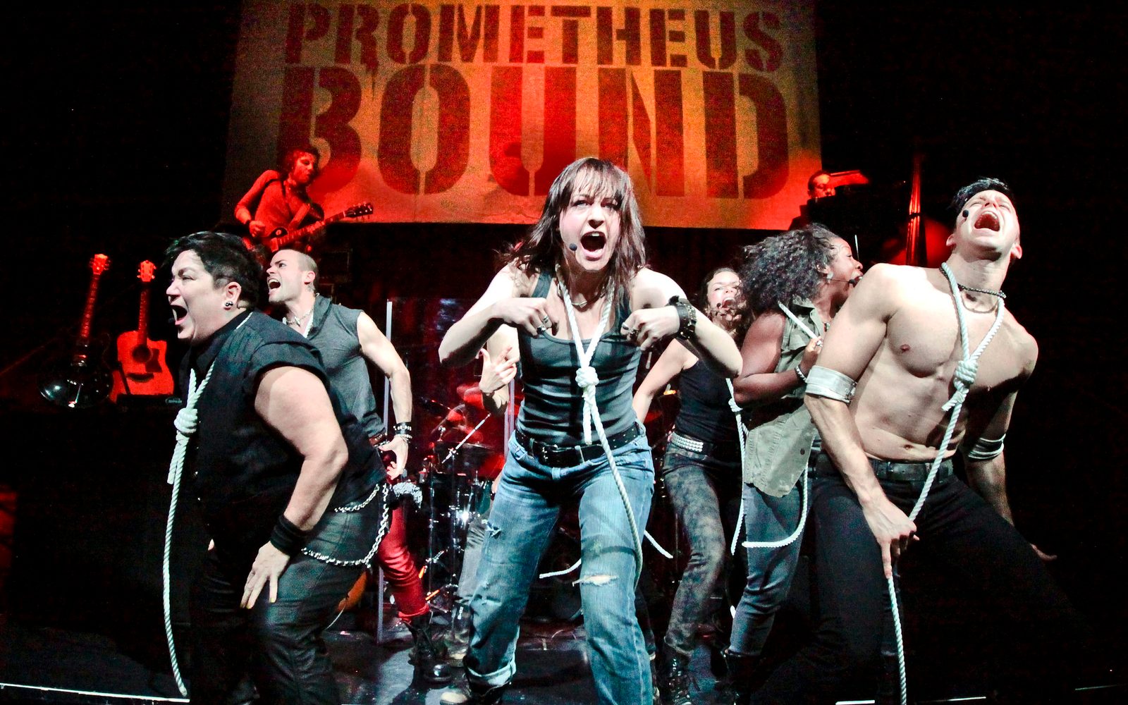 The cast of Prometheus Bound.